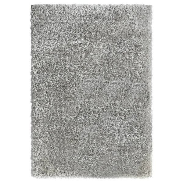 vidaXL High Pile Shaggy Rug Grey 160x230 cm 50 mm