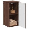 vidaXL Bathroom Cabinet Wall-mounted Brown Oak 30 x 31.5 x 61 cm