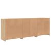 vidaXL Sideboard with LED Lights Sonoma Oak 181.5x37x67 cm