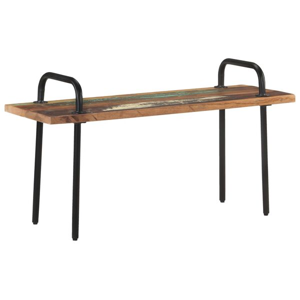 vidaXL Bench 110 cm Solid Reclaimed Wood