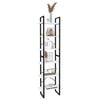 vidaXL Storage Shelf White 60x30x210 cm Engineered Wood