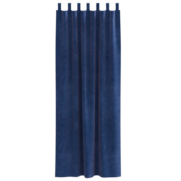 vidaXL Blackout Curtains 2 pcs Dark Blue 140 x 245 cm Velvet