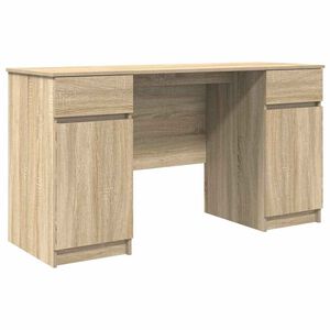 vidaXL Desk Sonoma oak Engineered wood 140 x 49 x 76 cm