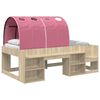 vidaXL Bed with Tunnel 3 pcs Sonoma Oak and Pink Engineered Wood