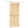 vidaXL Sliding Door with Hardware Set 90x210 cm Solid Wood Pine