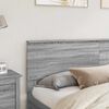vidaXL Headboard Grey Sonoma 200 cm Engineered wood