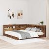 vidaXL Storage Headboard with Shelf Old Wood 180 cm Engineered Wood