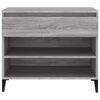 vidaXL Shoe Cabinet Grey Sonoma 70x36x60 cm Engineered Wood