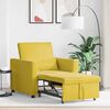 vidaXL Single Sofa Bed Reclining Yellow 90 x 165 x 87 cm Velvet