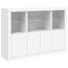 vidaXL Sideboards with LED Lights 3 pcs White Engineered Wood