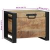 vidaXL Storage Chests Brown 40 x 30 x 30 cm Solid Mango wood