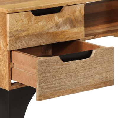 vidaXL Desk 110x50x76 cm Solid Mango Wood