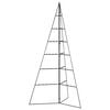 vidaXL Metal Christmas Tree for Decoration Black 140 cm