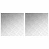 vidaXL Stair Tread Square 2 pcs Silver 50 x 50 cm Aluminium
