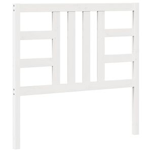vidaXL Bed Headboard White 106x4x100 cm Solid Wood Pine