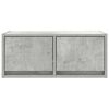 vidaXL TV Cabinet Concrete Grey 60x31x25.5 cm Engineered Wood