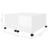 vidaXL Coffee Table High Gloss White 75x75x38 cm Engineered Wood