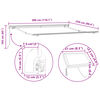 vidaXL Retractable Awning with Manual Beige 300 x 250 cm Fabric
