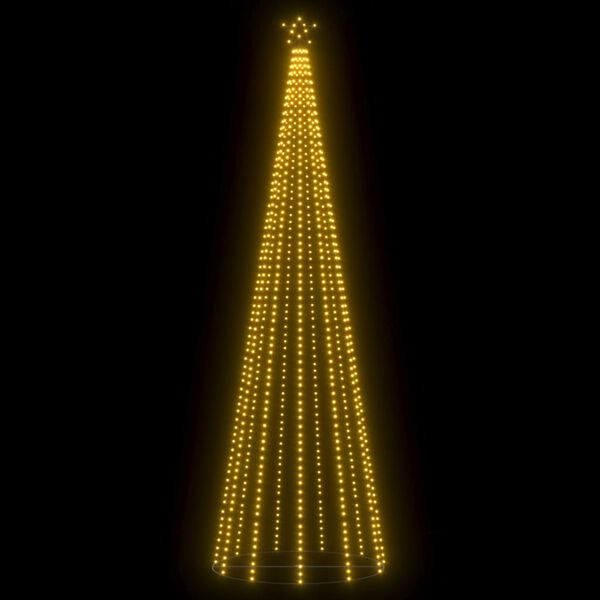 vidaXL Christmas Cone Tree Warm White 732 LEDs 160x500 cm