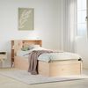 vidaXL Bed Frame without Mattress 100x200 cm Solid Wood Pine
