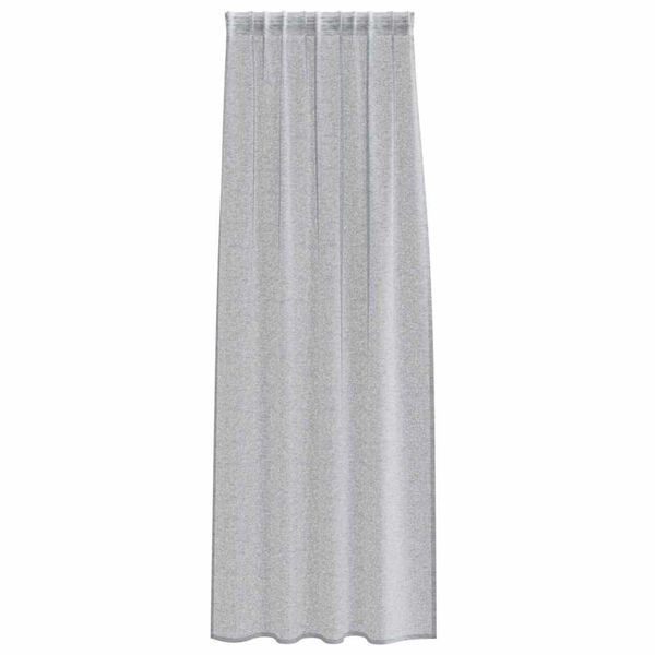 vidaXL Voile Curtain 2 pcs Dark Grey 225 x 140 cm Polyester