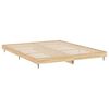 vidaXL Bed Frame without Mattress Sonoma Oak 140x200 cm Engineered Wood