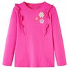 Kids' T-shirt with Long Sleeves Dark Pink 140