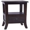 vidaXL Bedside Cabinet Light Black 40x40x45 cm Solid Wood Mahogany