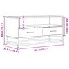 vidaXL TV Cabinet Black 80x34.5x40 cm Engineered Wood and Metal