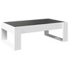 vidaXL Coffee Table with Infinity LED White 90x53x30 cm