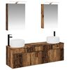 vidaXL Bathroom Cabinet Set 5 pcs Old Wood Engineered Wood