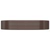 vidaXL Garden Raised Bed Galvanised Steel 214x140x36 cm Brown