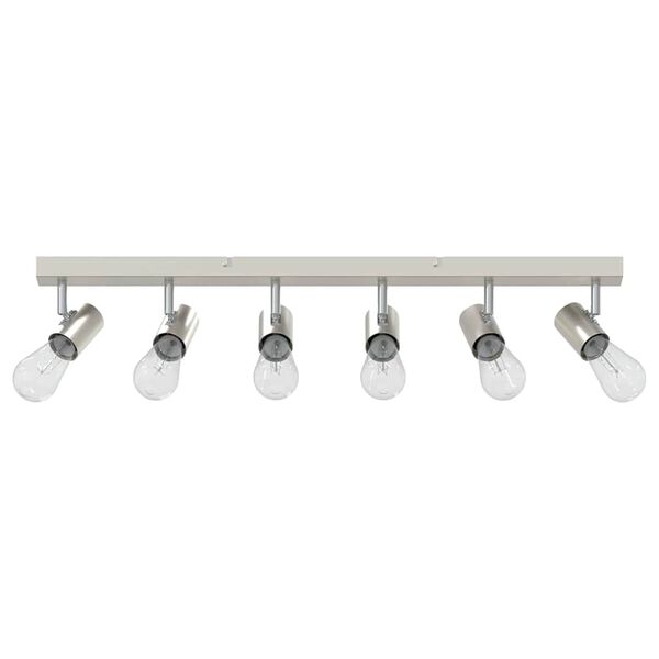 vidaXL Ceiling Spotlight Nickel 73 x 6.5 x 11.5 cm Metal