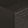 vidaXL Bedside Cabinet Black 40x33x46 cm Solid Wood Mango