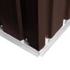 vidaXL Garden Storage Shed Brown 204x132x186 cm Steel