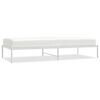 vidaXL Metal Bed Frame without Mattress White 90x200cm