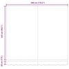 vidaXL Retractable Awning Cream 300 x 250 cm Polyester and Metal