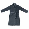 vidaXL Bathrobe without Hood Navy Blue XXL Flannel