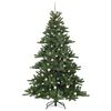 vidaXL Artificial Hinged Christmas Tree Green 240 cm PVC and Steel