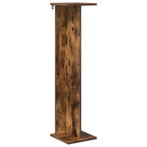 vidaXL Plant Stand Smoked Oak 25 x 25.5 x 100.5 cm Engineered Wood