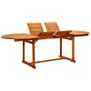 vidaXL Garden Table | Brown | Solid acacia wood | Large | Extendable
