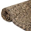 vidaXL Rug Natural and black 80 x 150 cm Jute