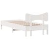 vidaXL Bed Frame without Mattress White 90x200 cm Solid Wood Pine