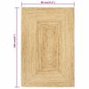 vidaXL Handmade Rug Jute Natural 80x160 cm