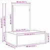 vidaXL Dressing Table with Drawer Grey 60 x 40 x 70 cm Engineered Wood