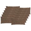 vidaXL Cushion Cover 12 pcs HOUTEN Light Brown 40 x 80 cm