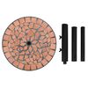 vidaXL Parasol Base Terracotta Round 12 kg