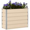 vidaXL Planter Ivory 100 x 40 x 75 cm Steel