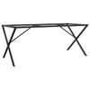 vidaXL Dining Table Legs X-Frame 180x80x73 cm Steel