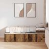 vidaXL Bed Frame with Drawer Old Wood 80 x 200 cm Engineered Wood